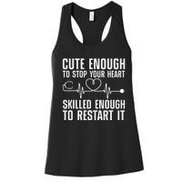 Cool Nurse For Medical Assistant Nursing Aide CNA Women's Racerback Tank