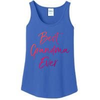 Cute New Grandmother Gift From Grand Best Grandma Ever Cool Gift Ladies Essential Tank