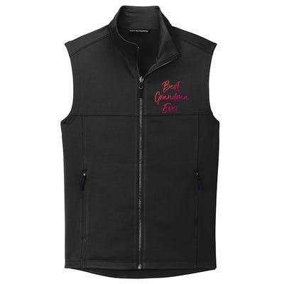 Cute New Grandmother Gift From Grand Best Grandma Ever Cool Gift Collective Smooth Fleece Vest