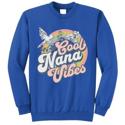 Cool Nana Grandma Retro Groovy And Pretty Gift Sweatshirt