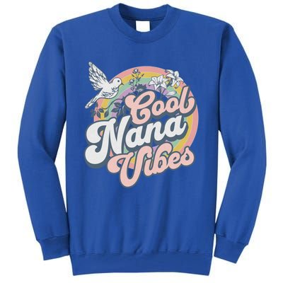 Cool Nana Grandma Retro Groovy And Pretty Gift Tall Sweatshirt