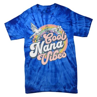 Cool Nana Grandma Retro Groovy And Pretty Gift Tie-Dye T-Shirt