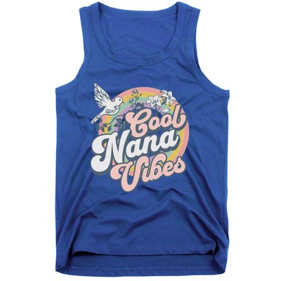 Cool Nana Grandma Retro Groovy And Pretty Gift Tank Top