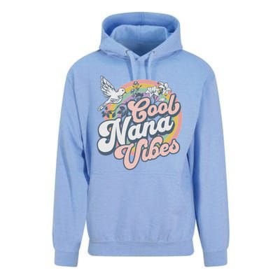 Cool Nana Grandma Retro Groovy And Pretty Gift Unisex Surf Hoodie