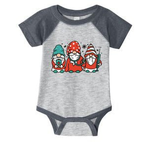 Christmas Nurse Gnomes Holiday Infant Baby Jersey Bodysuit