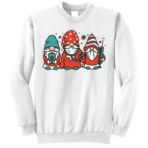 Christmas Nurse Gnomes Holiday Sweatshirt