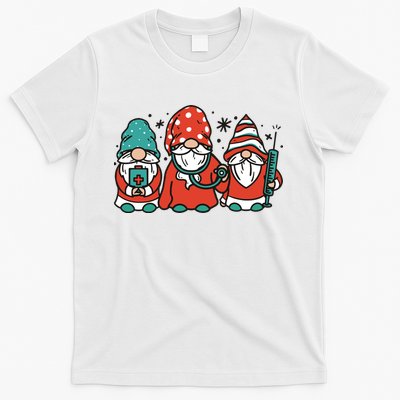 Christmas Nurse Gnomes Holiday T-Shirt