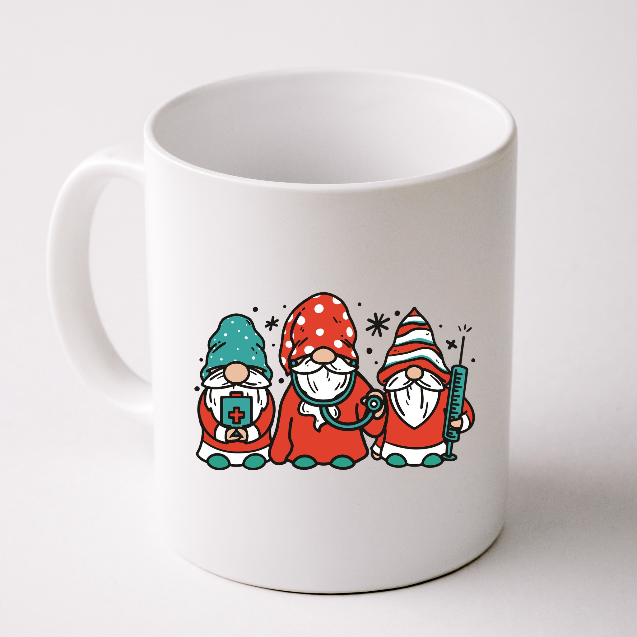 Christmas Nurse Gnomes Holiday Mug