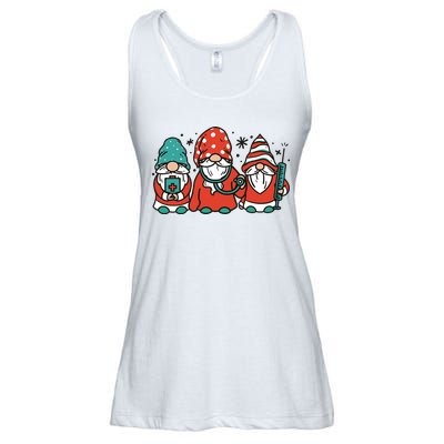 Christmas Nurse Gnomes Holiday Ladies Essential Flowy Tank