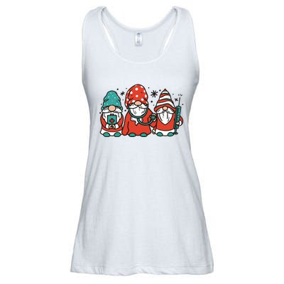 Christmas Nurse Gnomes Holiday Ladies Essential Flowy Tank