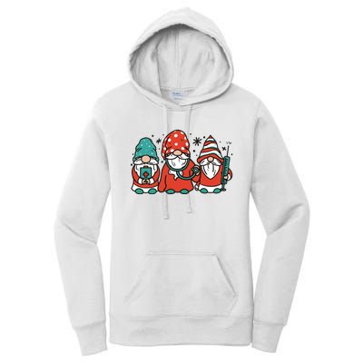 Christmas Nurse Gnomes Holiday Women's Pullover Hoodie