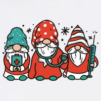 Christmas Nurse Gnomes Holiday Tank Top