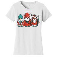 Christmas Nurse Gnomes Holiday Women's T-Shirt