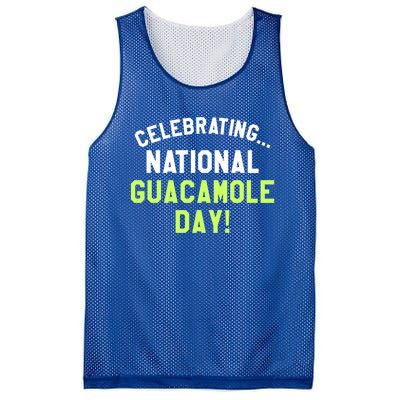 Celebrating National Guacamole Day Avocado Guac Gift Mesh Reversible Basketball Jersey Tank