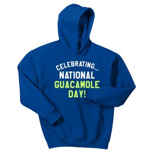 Celebrating National Guacamole Day Avocado Guac Gift Kids Hoodie