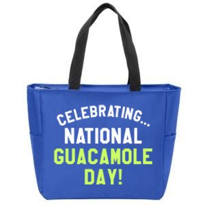 Celebrating National Guacamole Day Avocado Guac Gift Zip Tote Bag