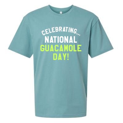 Celebrating National Guacamole Day Avocado Guac Gift Sueded Cloud Jersey T-Shirt