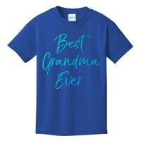 Cute New Grandmother Gift From Grand Best Grandma Ever Cool Gift Kids T-Shirt