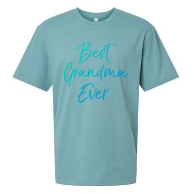 Cute New Grandmother Gift From Grand Best Grandma Ever Cool Gift Sueded Cloud Jersey T-Shirt