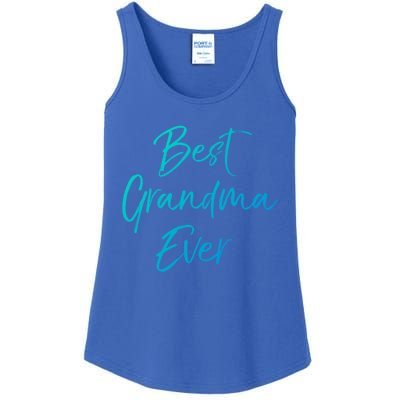 Cute New Grandmother Gift From Grand Best Grandma Ever Gift Ladies Essential Tank