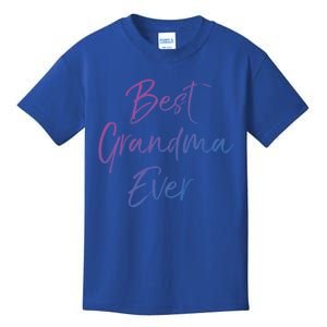 Cute New Grandmother Gift From Grand Best Grandma Ever Gift Kids T-Shirt