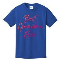 Cute New Grandmother Gift From Grand Best Grandma Ever Gift Kids T-Shirt