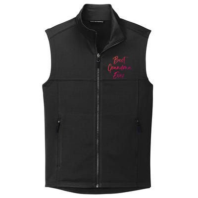 Cute New Grandmother Gift From Grand Best Grandma Ever Gift Collective Smooth Fleece Vest