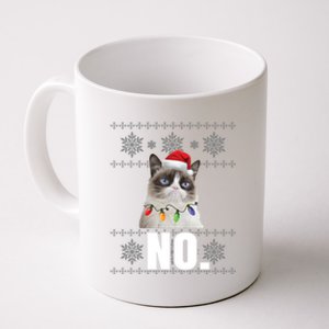 Cat No Grumpy Xmas Cats No Ugly Christmas Funny Gift Cute Gift Coffee Mug