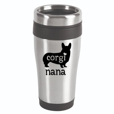 Corgi Nana Gift Corgi Grandma Dog Mom Lover Mother's Day Gift 16oz Travel Tumbler