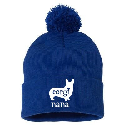 Corgi Nana Gift Corgi Grandma Dog Mom Lover Mother's Day Gift Pom Pom 12in Knit Beanie
