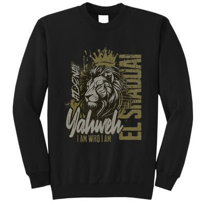 Christian Names God Witness Lion Yahweh Cool Tall Sweatshirt