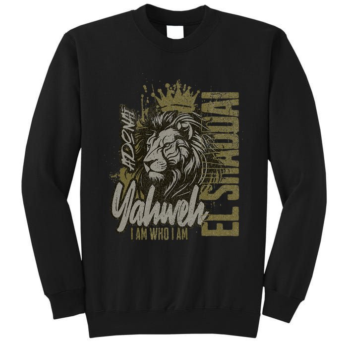 Christian Names God Witness Lion Yahweh Cool Tall Sweatshirt