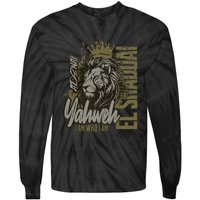 Christian Names God Witness Lion Yahweh Cool Tie-Dye Long Sleeve Shirt