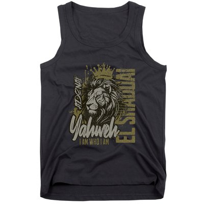 Christian Names God Witness Lion Yahweh Cool Tank Top