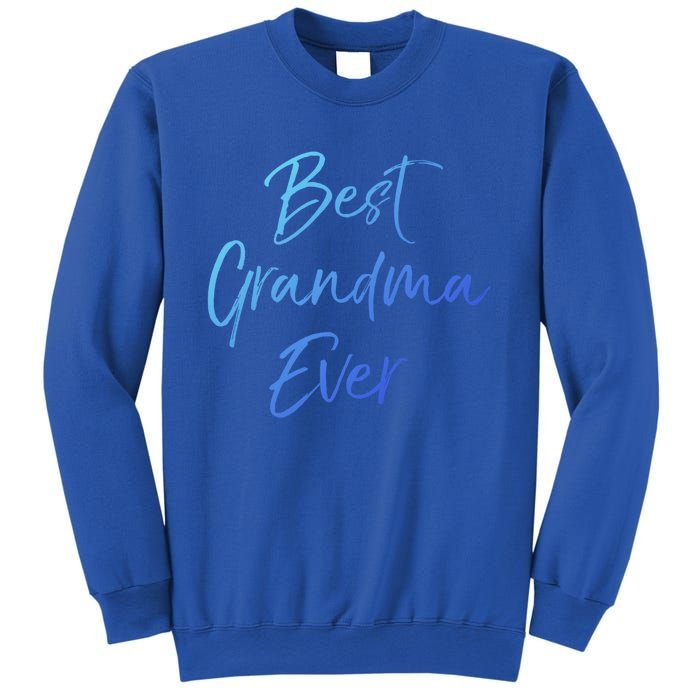 Cute New Grandmother Gift From Grand Best Grandma Ever Gift Sweatshirt