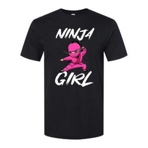 Cool Ninja Girl Art For Ninja Training Warrior Softstyle CVC T-Shirt