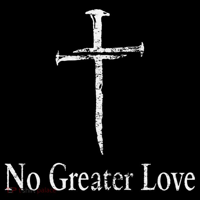 Christian No Greater Love Distressed Cross Easter 7-Panel Snapback Hat