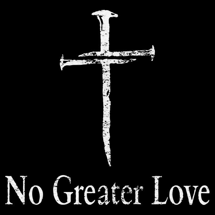 Christian No Greater Love Distressed Cross Easter 16 in Basic Backpack