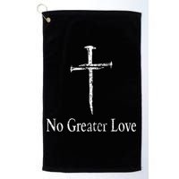 Christian No Greater Love Distressed Cross Easter Golf Towel