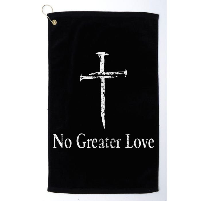 Christian No Greater Love Distressed Cross Easter Golf Towel