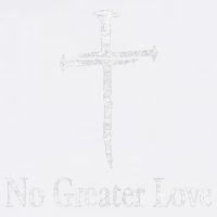 Christian No Greater Love Distressed Cross Easter Garment-Dyed Sweatshirt