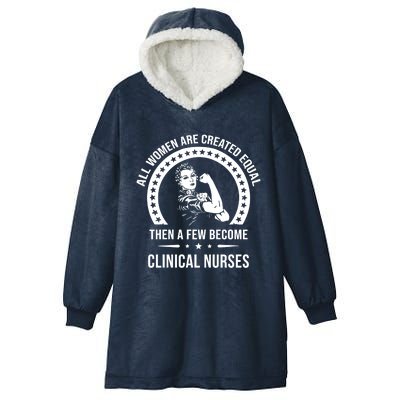 Clinical Nurse Gift Clinical Nurse Gift Hooded Wearable Blanket