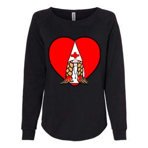 Cute Nordic Gnome Nurse Stethoscope Heartbeat Heart Gift Womens California Wash Sweatshirt