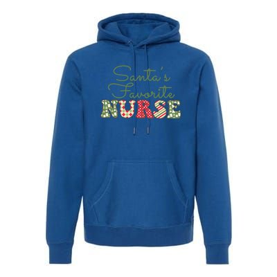 Christmas Nurse Gift Holiday Nurse SantaS Favorite Nurse Gift Premium Hoodie