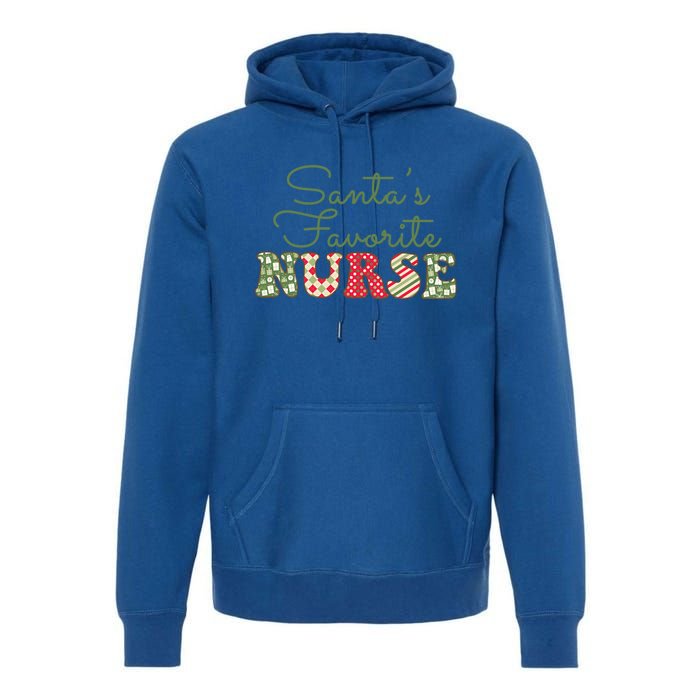 Christmas Nurse Gift Holiday Nurse SantaS Favorite Nurse Gift Premium Hoodie