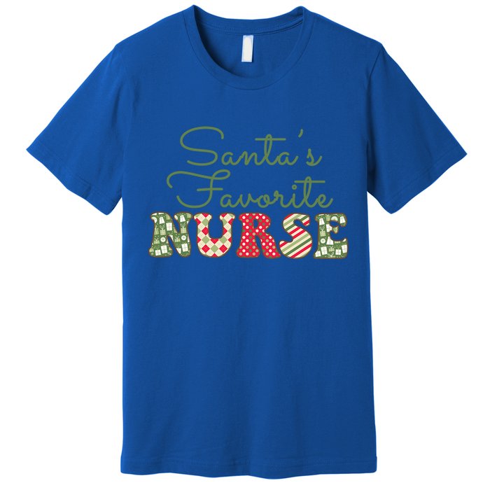 Christmas Nurse Gift Holiday Nurse SantaS Favorite Nurse Gift Premium T-Shirt