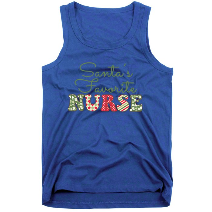 Christmas Nurse Gift Holiday Nurse SantaS Favorite Nurse Gift Tank Top