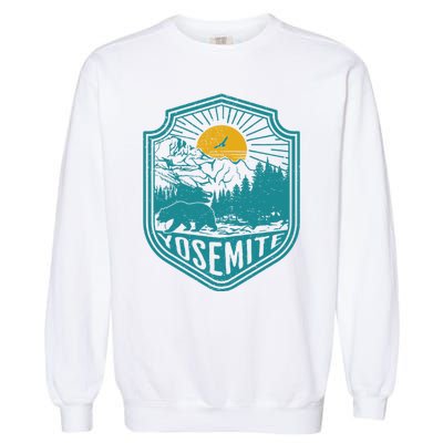 California Nature Hiking Outdoors Gift Yosemite National Park Garment-Dyed Sweatshirt