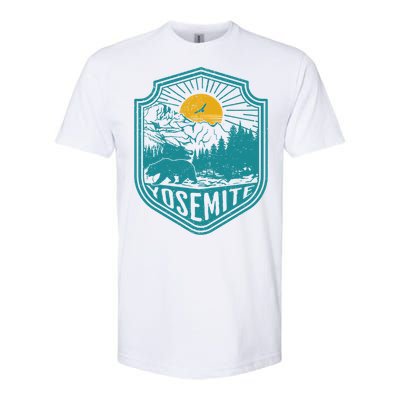 California Nature Hiking Outdoors Gift Yosemite National Park Softstyle CVC T-Shirt