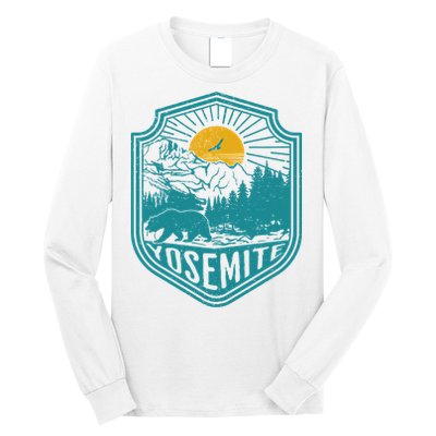 California Nature Hiking Outdoors Gift Yosemite National Park Long Sleeve Shirt